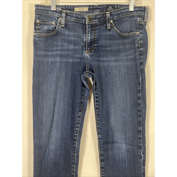 AG Adriano Goldschmied Jeans The Stilt Raw Hem Cigarette Leg Frayed Ankle Blue - Picture 2 of 8